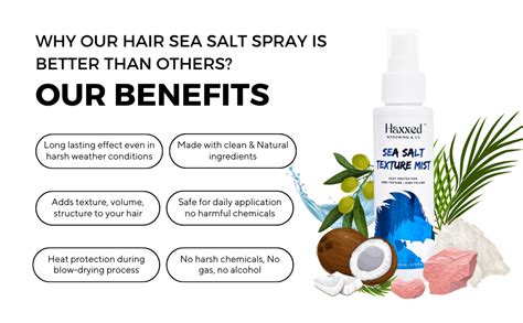 Buy Haxxed Sea salt texture mist | Sea salt spray | Volume & Texture ...
