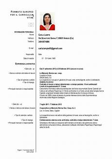 curriculum vitae per cv formato europeo carla per biblioteca curriculum vitae per cv formato europeo carla per biblioteca