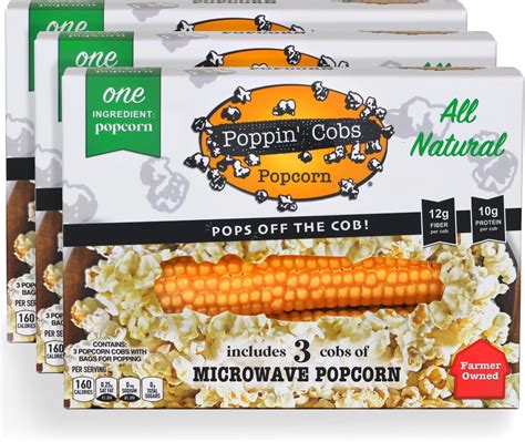 Amazon.com: Microwave Popcorn on the Cob (10 Count), Poppin' Cobs ...