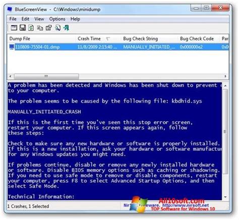 Image result for Blue Screen View Windows 10