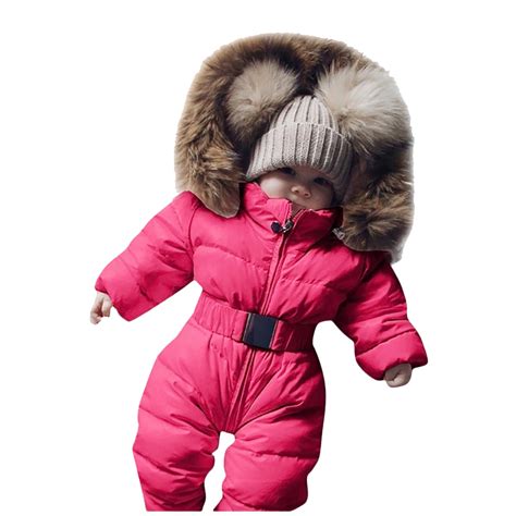 adviicd Toddler Girl Snowsuit Snow Suits Kids Girls Boys One Piece ...