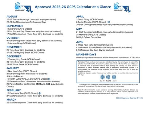Garrett County Public Schools Calendar 25-26 Revised [pdf] - EduCounty