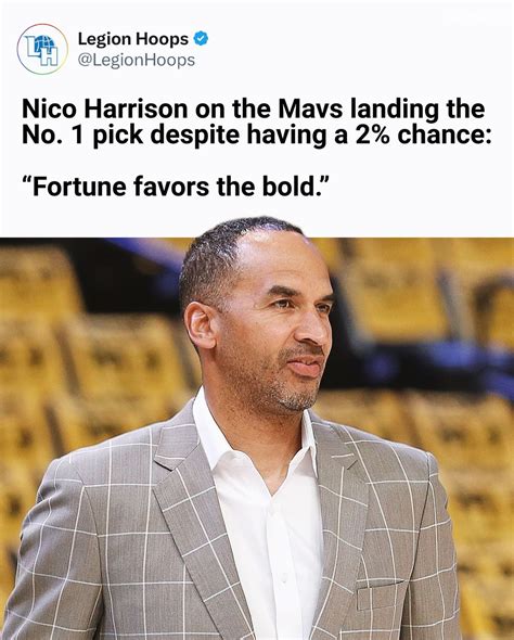 Mavs Nation | “Fortune favors the bold” - Nico Harrison 👀 • Follow ...