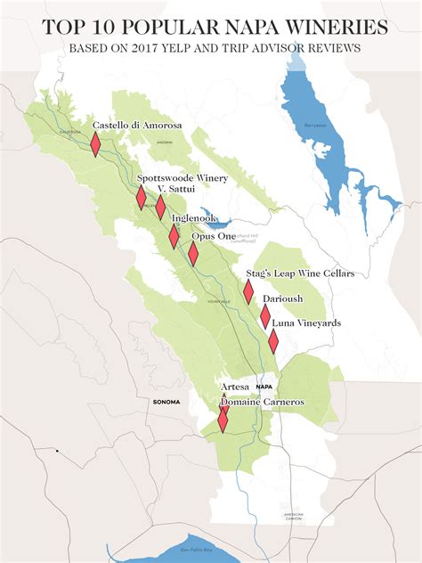 Printable Map Of Napa Valley Wineries