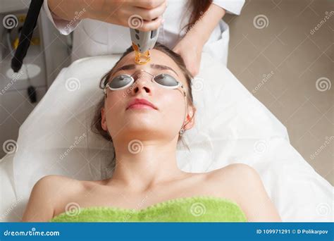 Laser Epilation on the Girl`s Face Stock Image - Image of laser, procedure: 109971291