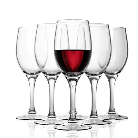 Buy Anko Australia Wine Glasses Set of 6 | 250ml | Dishwasher Safe Wine ...
