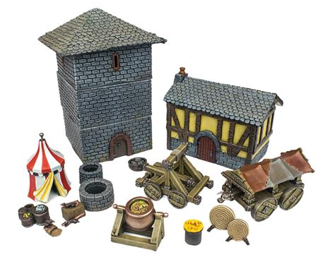 Buy War World Gaming Medieval Siege Full Battle Set – 28mm Fantasy ...