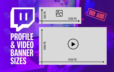 Twitch Banner Size - All Sizes You Need for Profile, Video, Badge Sizes