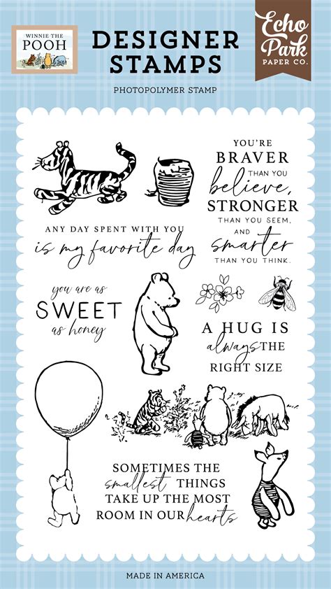 Winnie The Pooh: Pooh And Friends Stamp Set - Echo Park Paper Co
