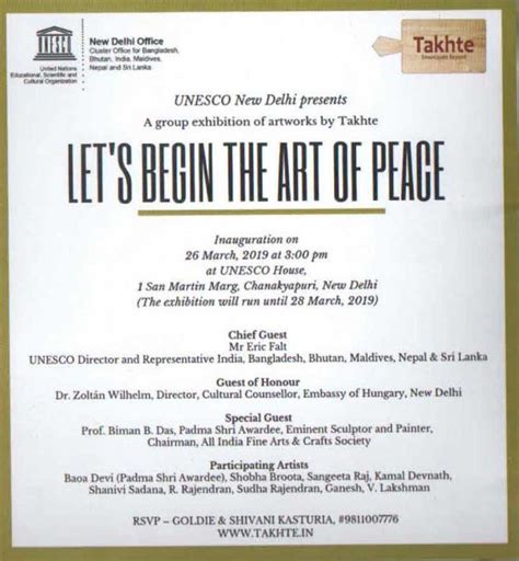 A Group Exhibition at UNESCO New Delhi - March 2019 0