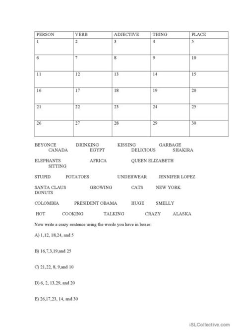 Image result for Word Classes Exercises