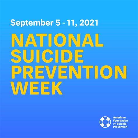 National Suicide Prevention Week | AFSP