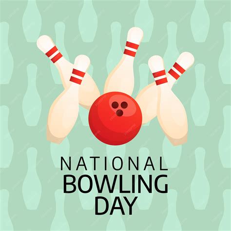 Premium Vector | National bowling day design template for celebration ...