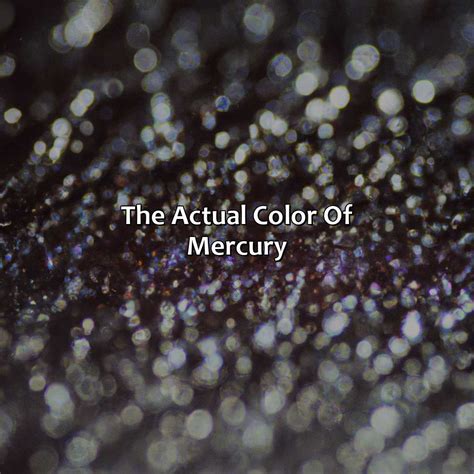 What Color Is Mercury Planet - colorscombo.com