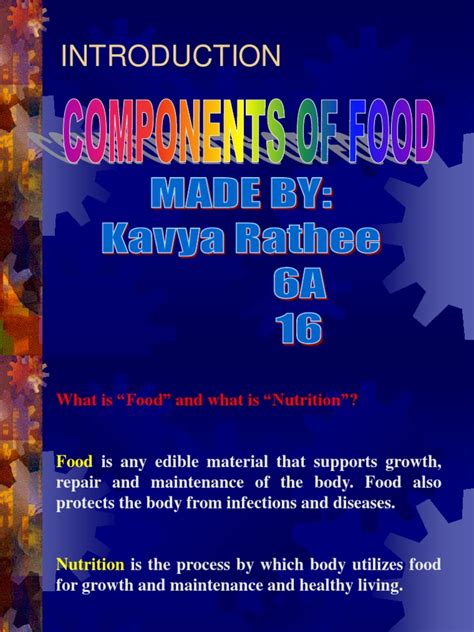 Science Components of Food 的图像结果