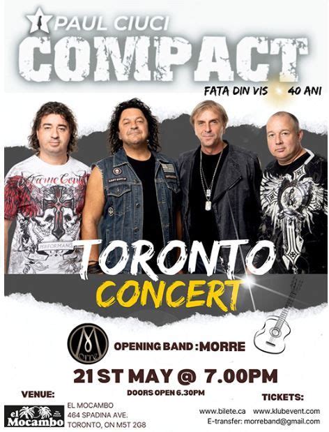 COMPACT (Paul Ciuci) TORONTO Fata din vis 40 de ani – Things to Do in ...