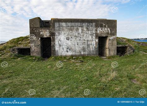 Bunkers from the Ww2 in Stavanger Town Stock Image - Image of aerial ...