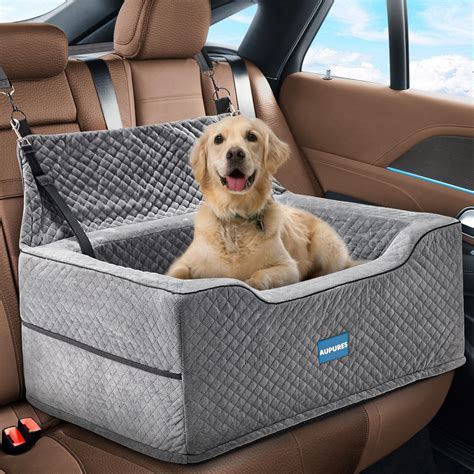 Aupures Dog Car Seat -Perfect Dog Car Seats for Large Medium Sized Dogs ...