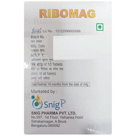 Buy Ribomag 100/200 Tab online | Uses, Side Effects, Price and ...