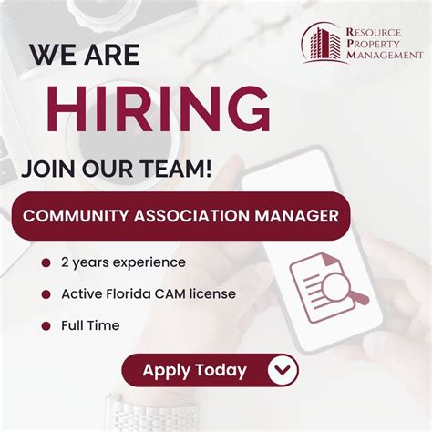 Join the Resource Property Management family! We're searching for a ...