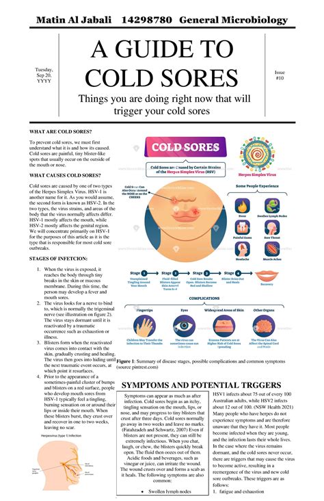 COLD Sores - hfhfh - Matin Al Jabali 14298780 General Microbiology ...