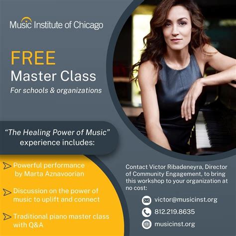 Enrich your school or organization with a FREE Music Masterclass by ...