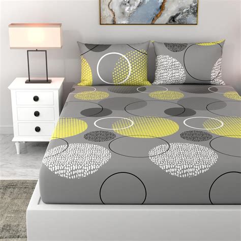LORETO - A QUALITY LINEN BRAND 100% Cotton Bedsheet for Double Bed, 1 ...