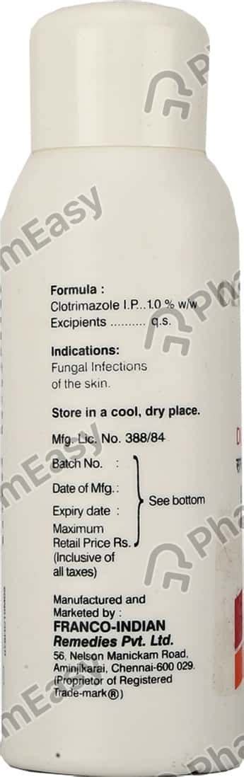 Mybact 1 % Dusting Powder (100): Uses, Side Effects, Price & Dosage ...
