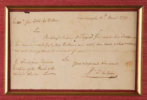 Arthur St. Clair Autograph Document Signed | RR Auction