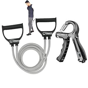 Buy LionFit Double Toning Tube with Handles + Adjustable Digital Hand ...