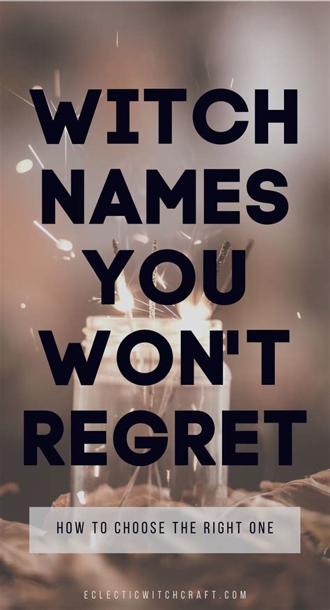 Beautiful Witch Names: Choosing A Magical Name » Eclectic Witchcraft ...