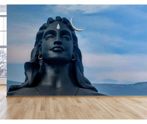 Grey Shiva And Sky Wallpaper – Myindianthings