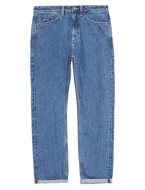 Buy Loose Fit Rigid Vintage Wash Jeans at Marks & Spencer