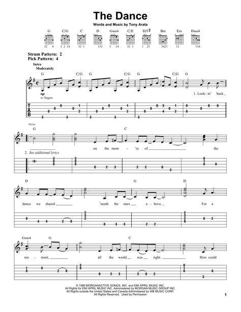 The Dance by Garth Brooks - Easy Guitar Tab - Guitar Instructor
