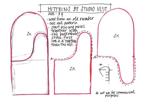 Image result for Easy Mitten Pattern