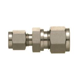 SUS316 Stainless Steel Double Ferrule Fitting Union | SANKOMS | MISUMI ...