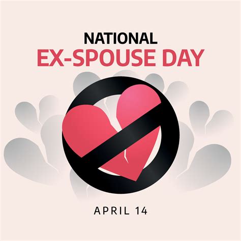 national ex spouse day. national ex-spouse day. vector illustration ...