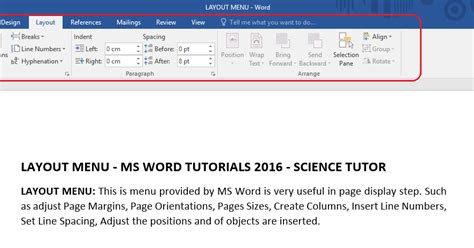Image result for How to Layout a Program in Word