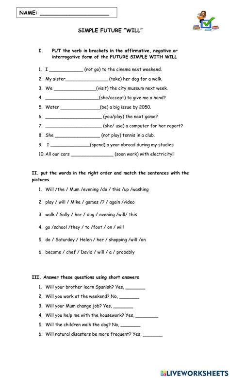Future Tense Worksheet 的图像结果