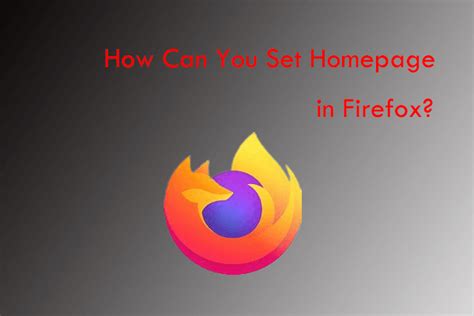Firefox Homepage Setting 的图像结果