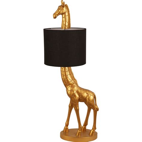 Giraffe Floor Lamp Black and Gold | Wilko