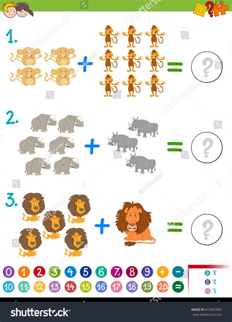 Math Additions Cartoon 的图像结果