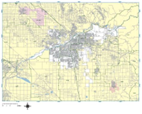 Editable Bakersfield Zip Code Map (Poster Size) - Illustrator / PDF ...