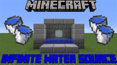 Minecraft Infinite Water Source 的图像结果