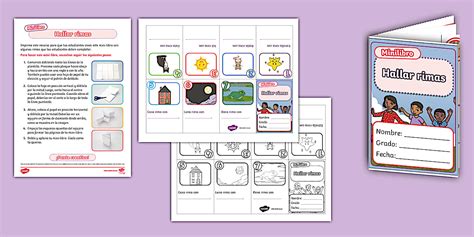 Minilibro: Completa las frases para formar rimas