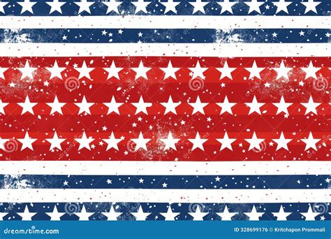 Create Red, White and Blue American Flag Stripes with Stars on the ...