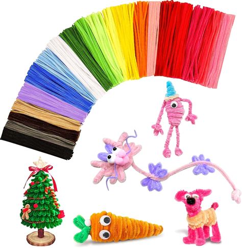 Amazon.com: VZF Pipe Cleaners,Pipe Cleaners Craft Supplies,200PCS Pipe ...