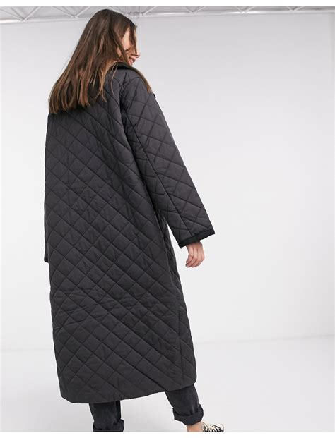 Longline Quilted Coat at Ruby Najar blog