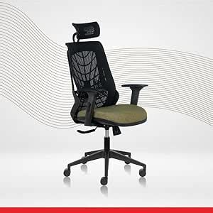 Transteel Phoenix – High Back Ergonomic Office Chair with Arms – Black ...