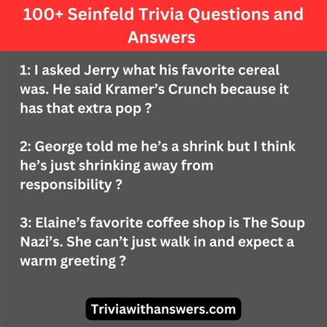 134+ Fun & Challenging Seinfeld Trivia Questions and Answers to Test ...